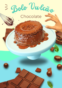 Bolo Vulcão de Chocolate